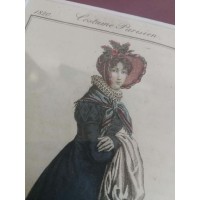 Costume Parisien. Moda ok 1820,. Wg. Horace Vernet'a. 